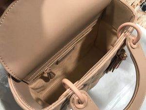 Dior Small Lady My ABCDior Bag Lambskin M0538 logo pink - Default Title - View 9