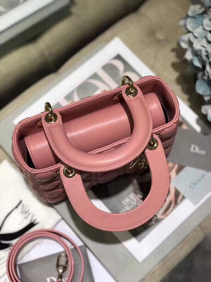 Dior Small Lady My ABCDior Bag Lambskin M0538 Pink - Default Title - View 3
