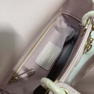 Dior M0538 Small Lady My ABCDior Bag Pearlescent Pink Cannage Lambskin - Default Title - View 8