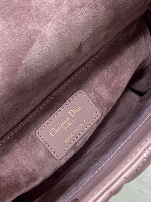 Dior M0538 Small Lady My ABCDior Bag Peony pink Cannage Lambskin - Default Title - View 9