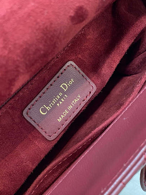 Dior M0538 Small Lady My ABCDior Bag Wine Red Cannage Lambskin - Default Title - View 9
