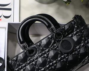 Dior M0540 Lady D-joy Bag Black Cannage Calfskin with Diamond Motif - Default Title - View 2