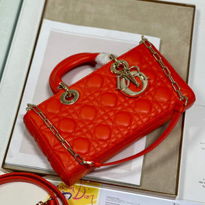 Dior M0540 Lady D-joy Bag Red Cannage Calfskin - Default Title - View 5