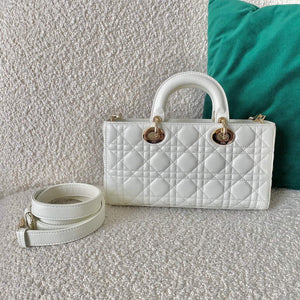Dior M0540 Lady D-joy Bag White Cannage Calfskin - Default Title - View 2