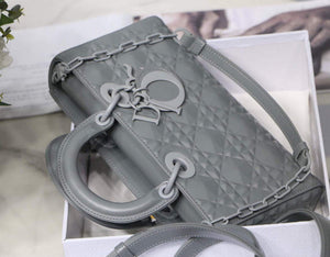 Dior M0540 Lady D-joy Calfskin Bag Gray - Default Title - View 7