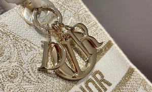 Dior M0565 Medium Lady D-Life Bag Light Yellow Cupidon Embroidery - Default Title - View 5