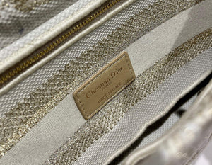 Dior M0565 Medium Lady D-Life Bag Light Yellow Cupidon Embroidery - Default Title - View 7