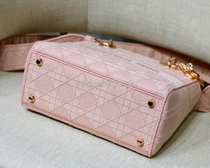Dior M0565 Medium Lady D-Lite Bag Pink - Voguebags