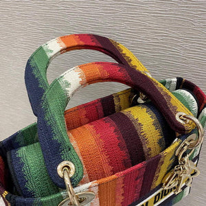 Dior M0565 Medium Lady D-lite Embroidery Bag colourful - Default Title - View 7