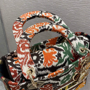 Dior M0565 Medium Lady D-lite Embroidery Bag - Default Title - View 7