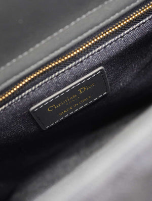 Dior M0565 Medium Lady Dior Bag Black Graphic canvas - Default Title - View 9