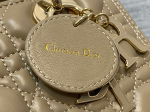 Dior M0565 Medium Lady Dior Bag Mike Tea Cannage Lambskin Enamel Hardware - Default Title - View 4