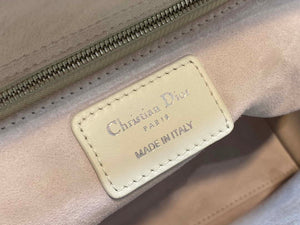 Dior M0565 Medium Lady Dior Bag White Cannage Lambskin Silver - Default Title - View 9