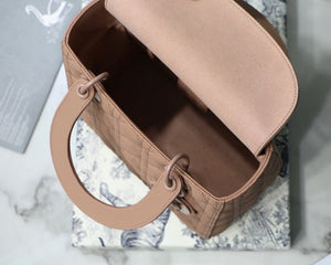 Dior M0565 Medium Lady Dior Cannage Calfskin Bag Tan - Default Title - View 8