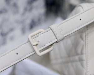 Dior M0565 Medium Lady Dior Cannage Calfskin Bag White - Default Title - View 6