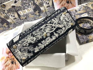 Dior M0566 Large Lady D-Lite Gray de Jouy Embroidery M1056 - Default Title - View 4