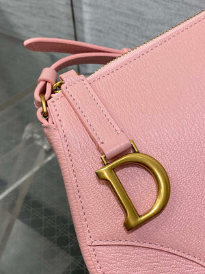 Dior M05909 Saddle Shoulder Pouch Melocoton Pink Goatskin - Default Title - View 3