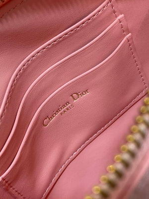 Dior M05909 Saddle Shoulder Pouch Melocoton Pink Goatskin - Default Title - View 9