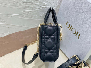 Dior M0613 Small Lady D-joy Bag Black Cannage Lambskin - Default Title - View 4