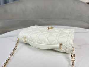 Dior M0997 My Dior Top Handle Bag Latte Cannage Lambskin - Default Title - View 7