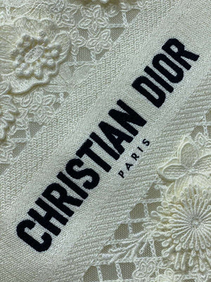 Dior M1265 Small Book Tote Embroidery with 3D Macram¨¦ Effect M9620 - Default Title - View 5