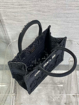 Dior M1265 Small Book Tote Embroidery with 3D Macram¨¦ Effect M9623 - Default Title - View 8