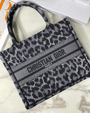 Dior M1265 Small Book Tote Gray Multicolor Mizza Embroidery - Default Title - View 2