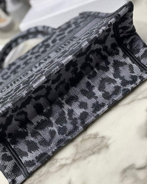 Dior M1265 Small Book Tote Gray Multicolor Mizza Embroidery - Default Title - View 8
