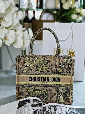 Dior M1265 Small Book Tote Toile de Jouy Embroidery M9629 - Default Title - View 1