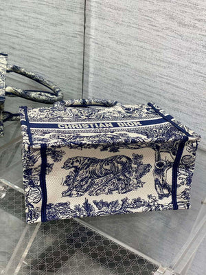 Dior M1265 Small Book Tote Toile de Jouy Sauvage Embroidery M9603 - Default Title - View 7