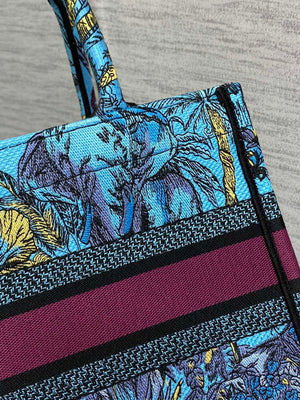 Dior M1265 Small Book Tote Toile de Jouy Sauvage Embroidery M9604 - Default Title - View 5