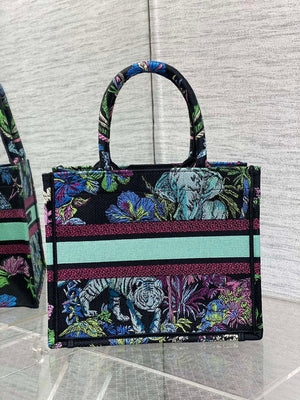 Dior M1265 Small Book Tote Toile de Jouy Sauvage Embroidery M9605 - Default Title - View 4