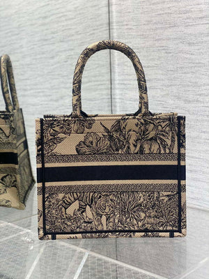 Dior M1265 Small Book Tote Toile de Jouy Sauvage Embroidery M9607 - Default Title - View 4
