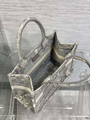 Dior M1265 Small Book Tote Toile de Jouy Sauvage Embroidery M9609 - Default Title - View 8