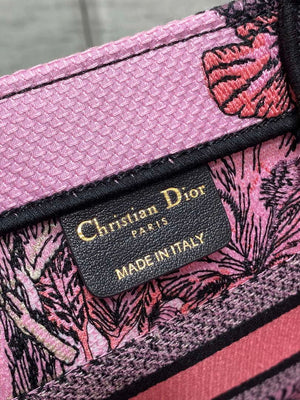 Dior M1265 Small Book Tote Toile de Jouy Sauvage Embroidery M9610 - Default Title - View 9