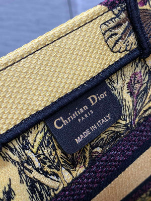 Dior M1265 Small Book Tote Toile de Jouy Sauvage Embroidery M9611 - Default Title - View 9