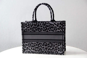 Dior M1296 Dior Small Book Tote Grey Multicolor Mizza Embroidery - Default Title - View 2