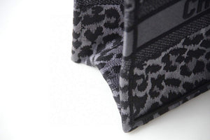 Dior M1296 Dior Small Book Tote Grey Multicolor Mizza Embroidery - Default Title - View 6
