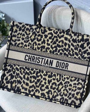 Dior M1286 Large Book Tote Beige Mizza Multicolor Embroidery - Default Title - View 2