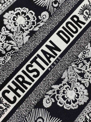 Dior M1286 Large Book Tote Black and White Butterfly Bandana Embroidery - Default Title - View 3