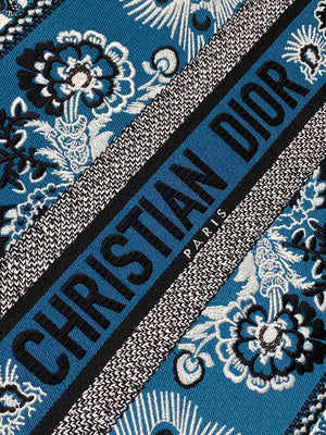 Dior M1286 Large Book Tote Blue and White Butterfly Bandana Embroidery - Default Title - View 2