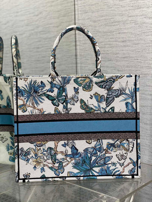 Dior M1286 Large Book Tote Butterfly Bandana Embroidery M120 - Default Title - View 4