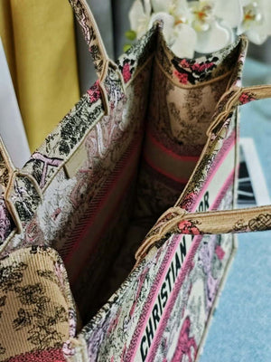 Dior M1286 Large Book Tote Toile de Jouy Embroidery M1102 - Default Title - View 9