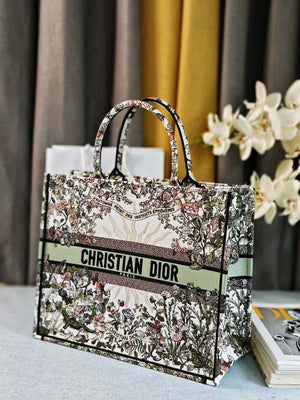 Dior M1286 Large Book Tote Toile de Jouy Embroidery M1106 - Default Title - View 2