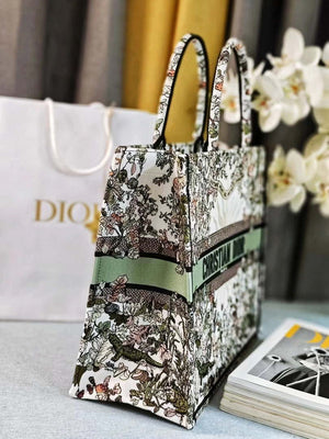 Dior M1286 Large Book Tote Toile de Jouy Embroidery M1106 - Default Title - View 7