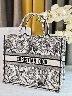 Dior M1286 Large Book Tote Toile de Jouy Embroidery M1108 - Default Title - View 2