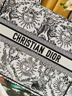 Dior M1286 Large Book Tote Toile de Jouy Embroidery M1108 - Default Title - View 3