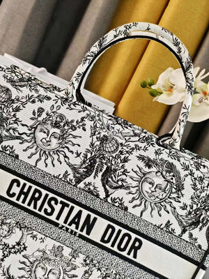 Dior M1286 Large Book Tote Toile de Jouy Embroidery M1108 - Default Title - View 6