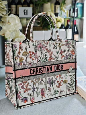 Dior M1286 Large Book Tote Toile de Jouy Embroidery M1111 - Default Title - View 2