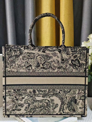 Dior M1286 Large Book Tote Toile de Jouy Embroidery M1113 - Default Title - View 6